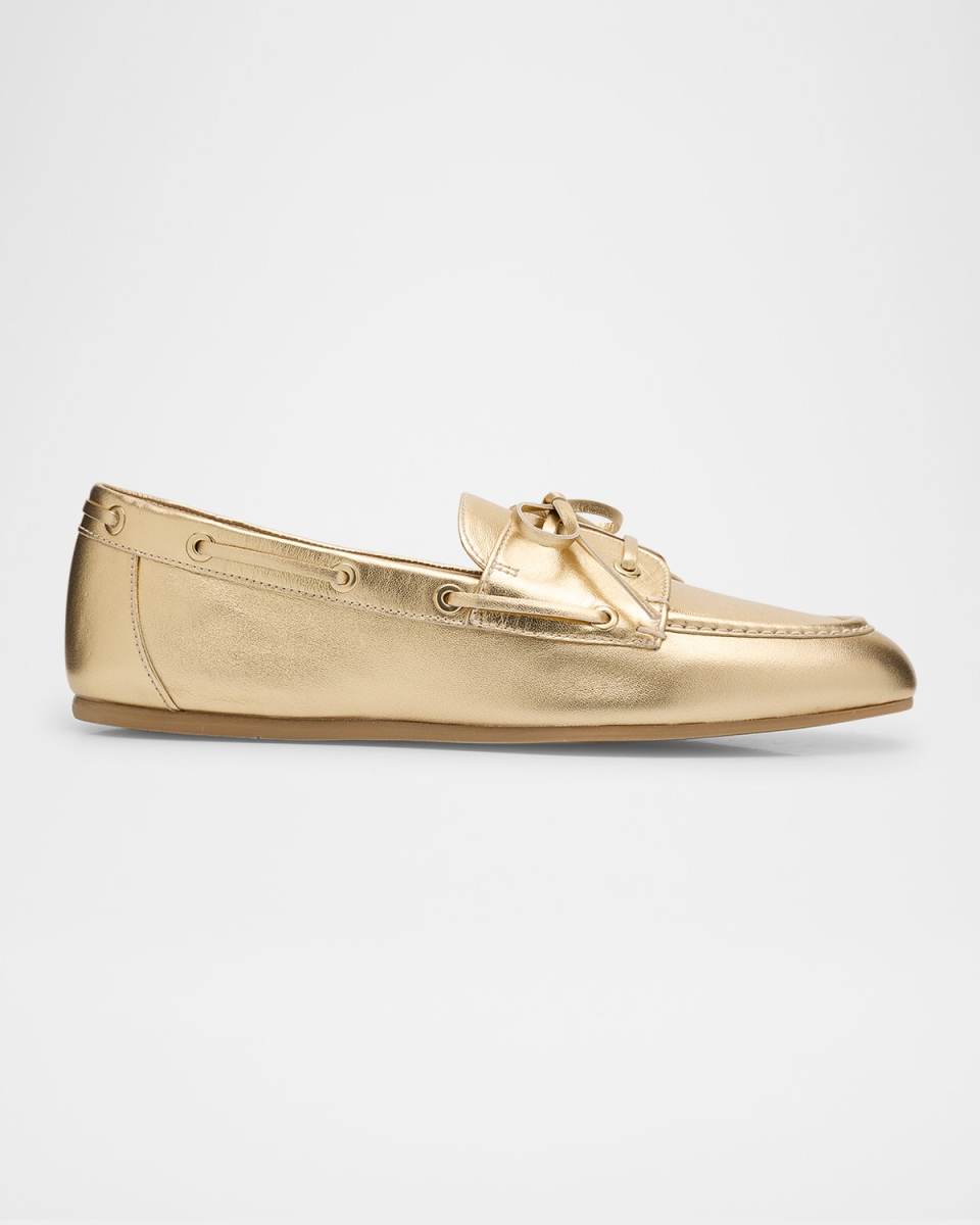 Tinsley Metallic Boat Loafers